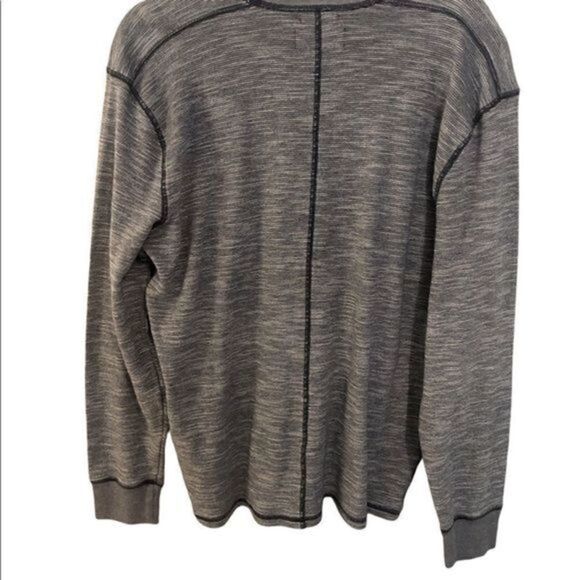 Jack Spade Men's Benning Stripe Thermal Henley Shirt - Picture 4 of 5